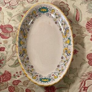 Moma Yellow and Green Serveware Platter for Dining